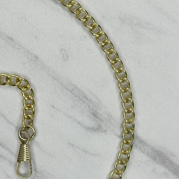 Gold Tone Chain Purse Strap 49" Crossbody Bag Replacement ✨ - Picture 10 of 12